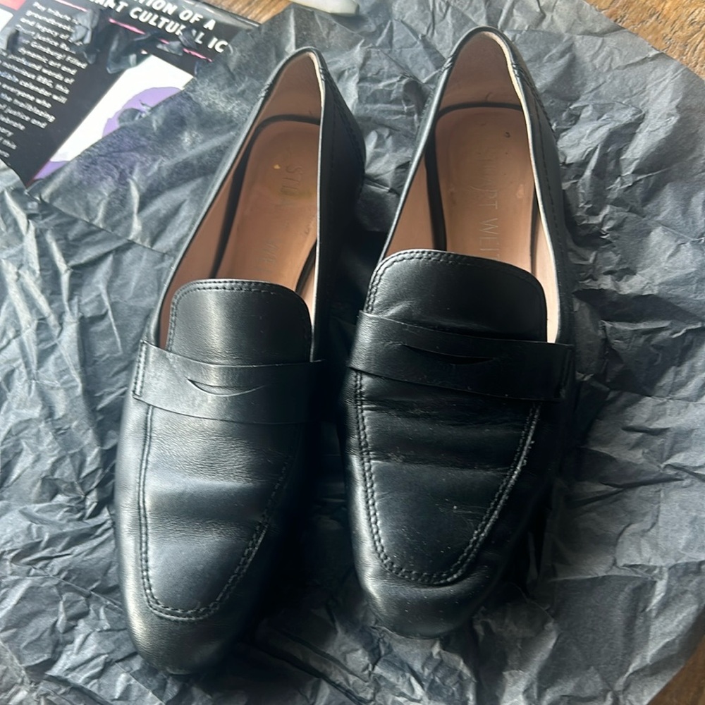 Black Leather Stuart Weitzman